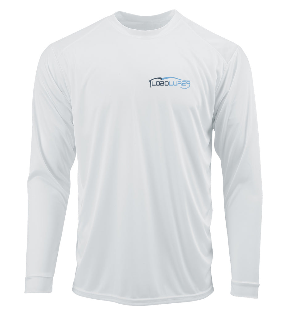 Lobo Lures Redfish Tail Performance UPF 50 Dri-Fit Long Sleeve T-Shirt, Lobo Lures T-Shirts, HUK T-Shirt, Performance T-Shirt, Fishing T-Shirt, Fishing Apparel, Amazon fihing T-Shirt, Redfish Apparel, Redfish T-Shirt, Florida T-Shirt, FloGrown