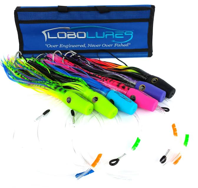 Lobo Lures #55 Typhoon Soft Head Billfish Teaser Combo 6 Pack , Marlin Lure, Marlin Lures, Sailfish Lure, Sailfish Teaser, Marlin Teaser, Trolling Lures