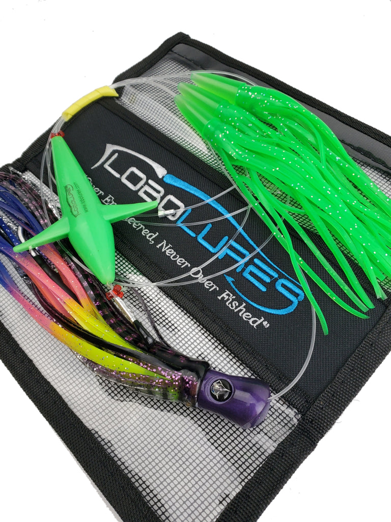 Lobo Lures #206 Carolina Skipjack Hybrid UV Bullet Daisy Chain Tuna Trolling Lure, Tuna Trolling Daisy Chain
