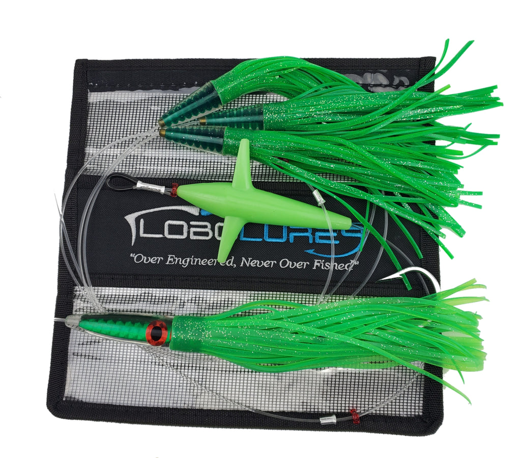 Lobo Lures #210 Green Machine Style Tuna Machine Bullet Big Game Daisy Chain, Tuna Fishing Lures, Tuna Lure, Tuna Trolling Lure, Tuna Lures, Mahi-Mahi Lure, Dorado Lure, Dorado Lures, Mahi-Mahi-lures, Amazon Lure, Amazon daisy Chain, Amazon fishing tackle