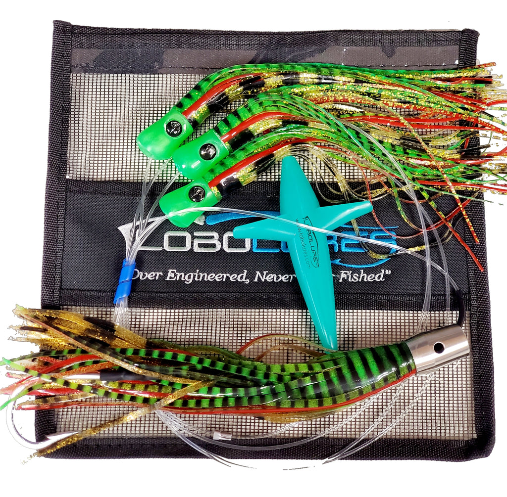 Lobo Lures #221 Tuna Magic Skipjack Hybrid UV 12" Jet Head Daisy Chain Tuna Lures, Bost Lures, Magbay Lures, Black Bart Lures, USA Made Lures, Big Game Lures, Marlin Lures, Bluefin Tuna Lure