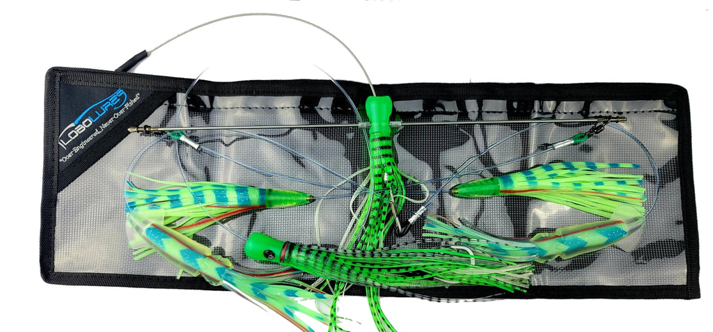 Lobo Lures #311 Super Glow Skipjack Hybrid UV  18" Titanium Spreader Bar Chain, Sterling Tackle, Spreader Bars, Tuna Lures, Tuna Fishing, Bost Lures, Black Bart Lures, Chatter, Skipjack Hybrid, Squidnation, Pakula, LUMO LURES, LUMO