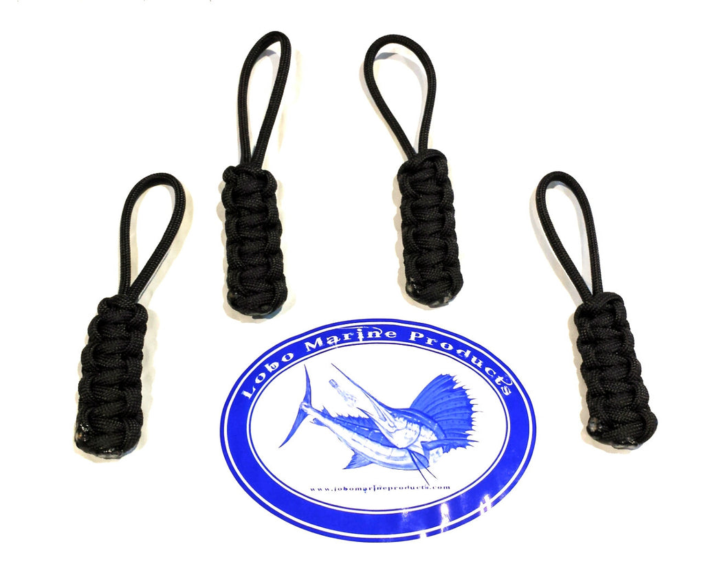 lobo-sportfishing - Lobo Lures Jeep and Boat Enclosure Paracord Zipper Pulls 4 & 10 Pack - Lobo Marine Products LLC. - Apparel