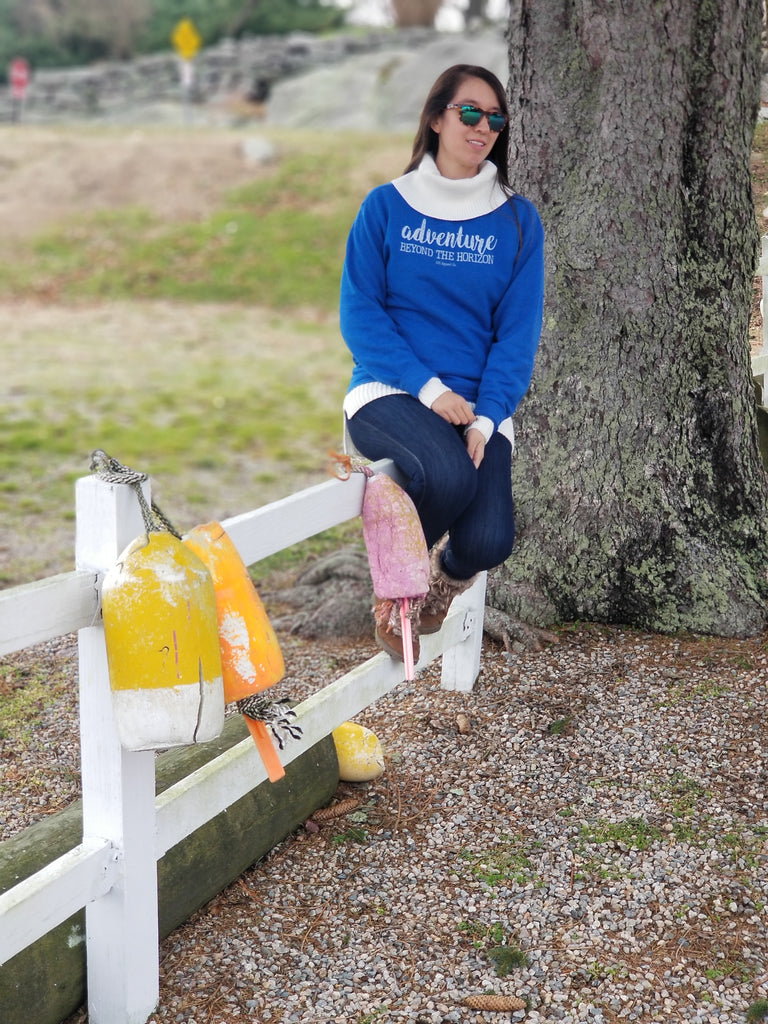 lobo-sportfishing - LPG Apparel Co. Adventure Beyond the Horizon Unisex Crew Neck Sweater - Lobo Lures - 