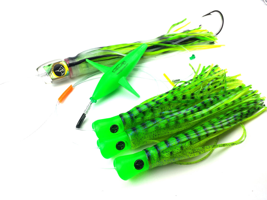 Lobo Lures #200 Mahi Slayer Pelagic Magic Big Game Fishing Daisy Chain Mah-Mahi Trolling Lure, Trolling Lures, Mahi-Mahi Lures, Dorado Lure, Dorado Lures Marlin Trolling Lure, Marlin Lures, Marlin Lure, Blue Marlin, Offshore Fishing Lure, Yellowfin Tuna Lures, Yellowfin Lure, Skipjack Daisy Chain