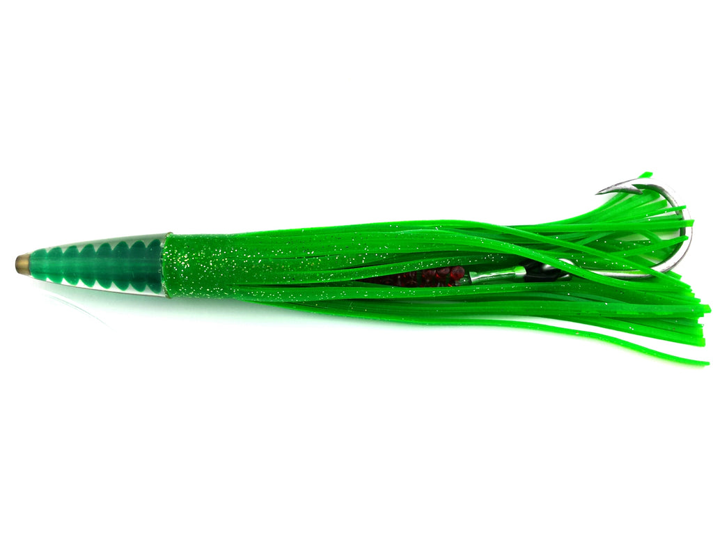 lobo-sportfishing - Lobo Lures Green Machine Style Tuna Slammer Large 13" Rigged Trolling Lure - Lobo Lures - 