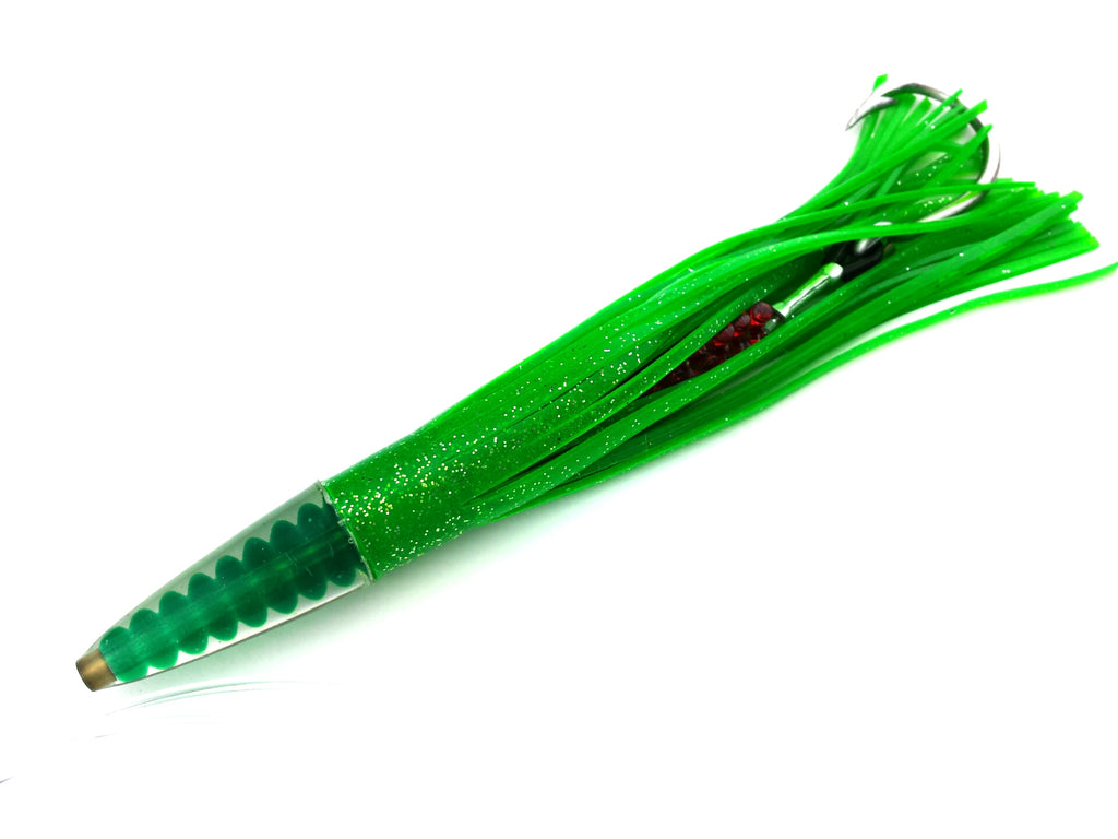 lobo-sportfishing - Lobo Lures Green Machine Style Tuna Slammer Large 13" Rigged Trolling Lure - Lobo Lures - 
