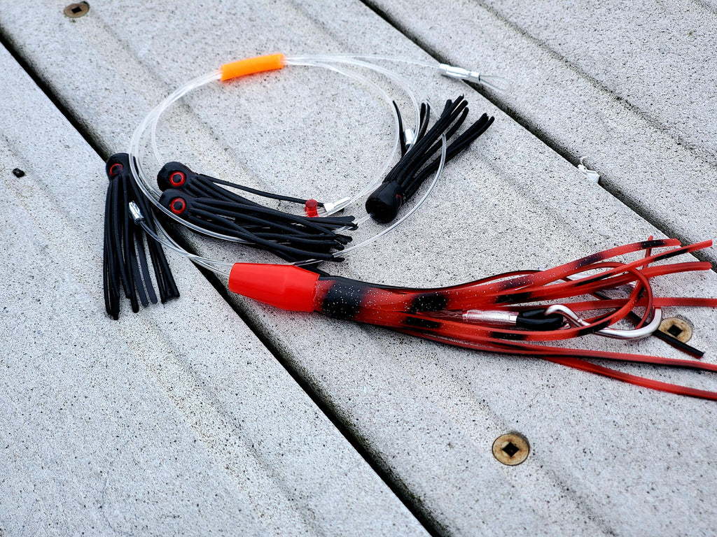 Lobo Lures #218 Micro-Typhoon Mahi Slammer Candy Daisy Chain, Tuna Fishing, Tuna fishing lure, tuna lure, mahi-mahi lure, mahi lure