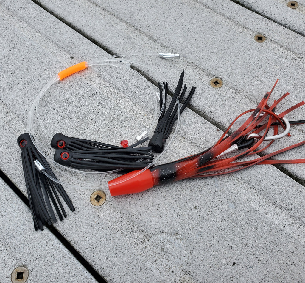 Lobo Lures #218 Micro-Typhoon Mahi Slammer Candy Daisy Chain, Tuna Fishing, Tuna fishing lure, tuna lure, mahi-mahi lure, mahi lure