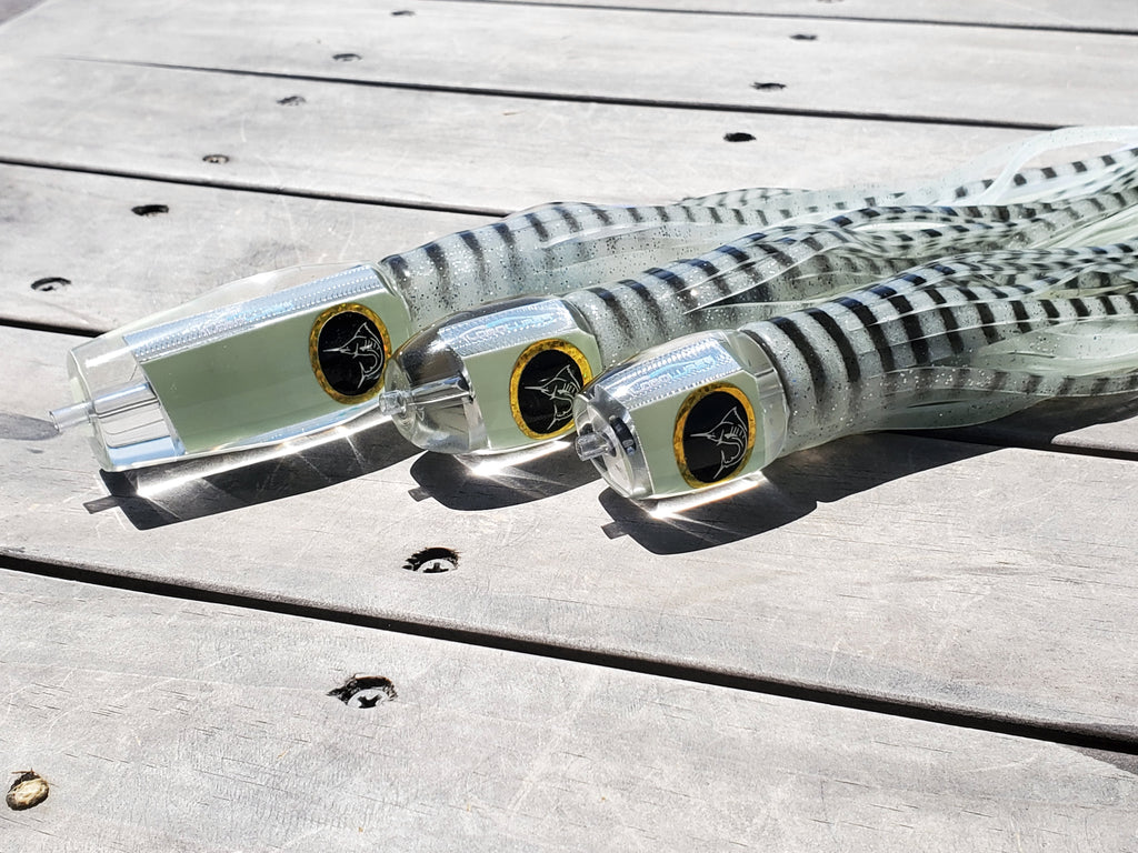 Lobo Lures Typhoon, Chaos, Pelagic Magic Super Glow Trolling Lure, Tuna Lure, Tuna Lures, Bigeye tuna lure, big game trolling lures, Marlin lure, Super Glow trolling Lures, Black Bart Lures, Santos Lures, TN TACKLE LURES, Trolling Lures Kit, Marlin Lure Kit, Glow in the Dark Lures , Amazon Lures 