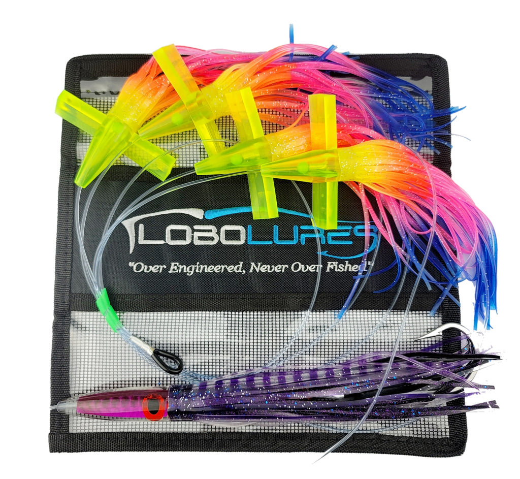 Lobo Lures #222 Tuna Crack Commotion Splash Machine Tuna Bullet Daisy Chain, Sterling Tackle, Daisy Chain, Tuna Tackle, Tuna Lure, Tuna Lures, Tuna Candy