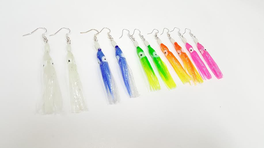 lobo-sportfishing - Squid Earrings - Lobo Marine Products LLC. - Jewelry 