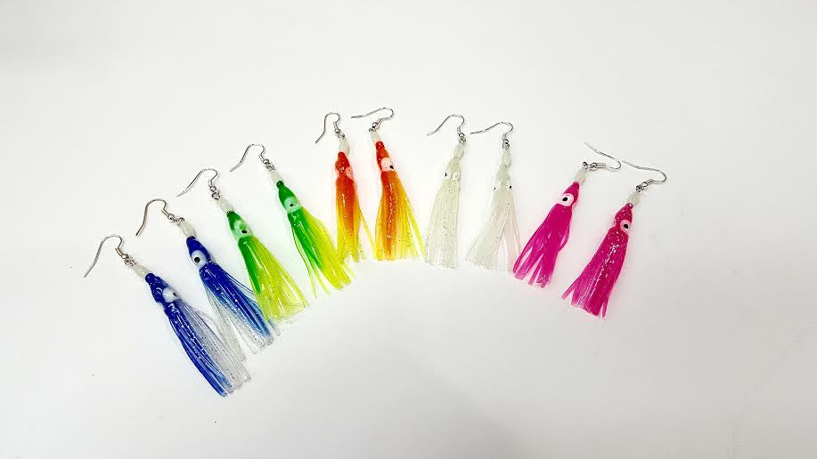 lobo-sportfishing - Squid Earrings - Lobo Marine Products LLC. - Jewelry 