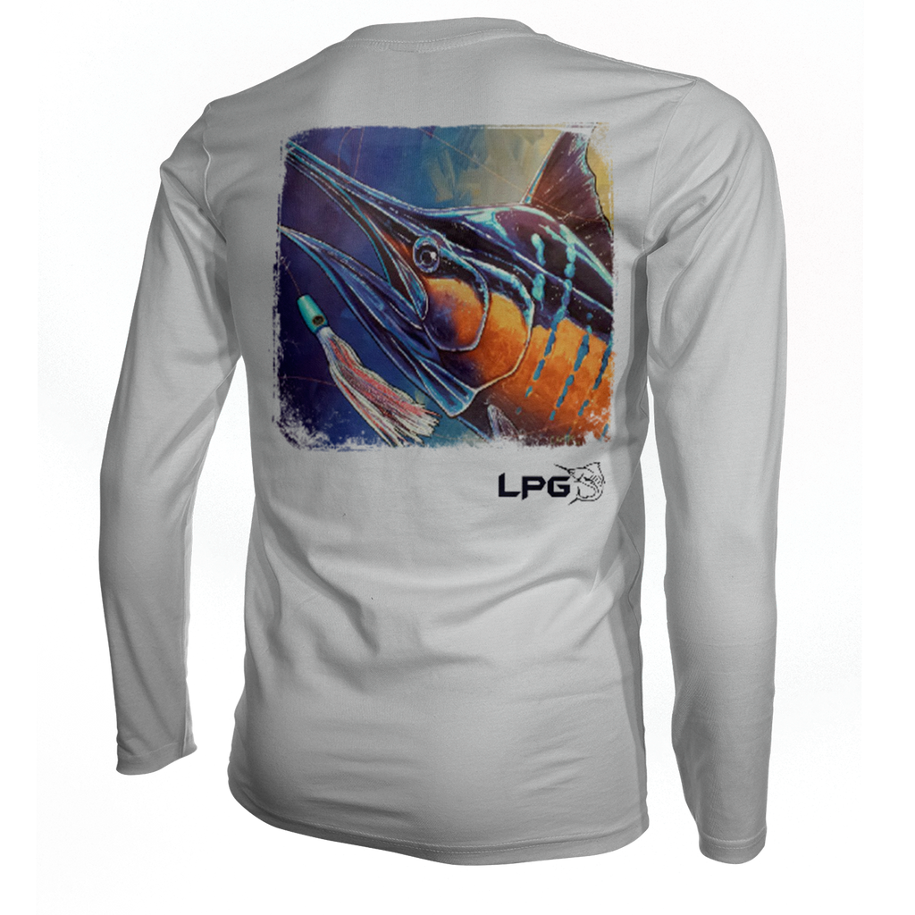 lobo-sportfishing - LPG Apparel Co. Electric Marlin Vibe Performance Shirt UPF 50 - Lobo Lures - 