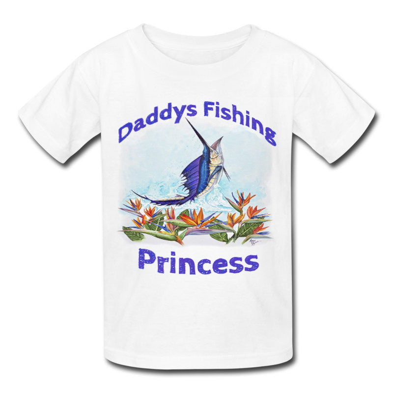 lobo-sportfishing - Toddlers Sailfish Fishing Princess T-Shirt 2T-5T - Lobo Marine Products LLC. - Apparel