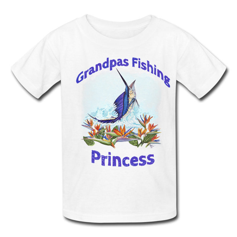 lobo-sportfishing - Toddlers Sailfish Fishing Princess T-Shirt 2T-5T - Lobo Marine Products LLC. - Apparel