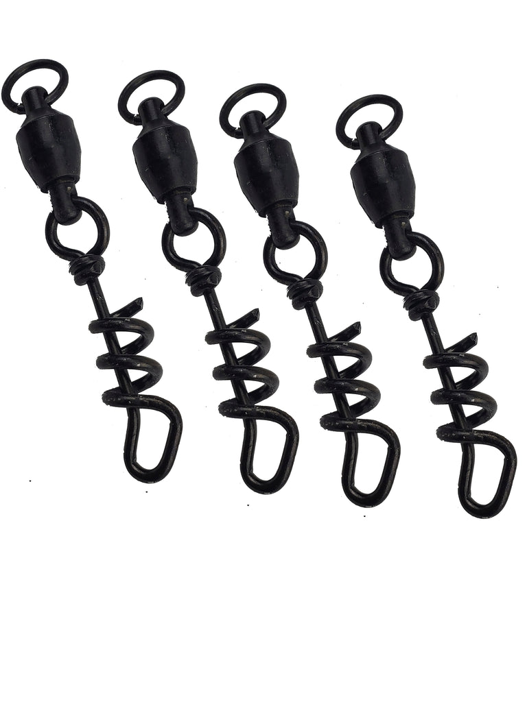 Lobo Lures Medium 450lb Quick Release Heavy Duty Ball Bearing Dredge Corkscrew Swivel for Big Game Trolling Lures, Marlin Fishing Squidnation Dredges AMAZON PRIME