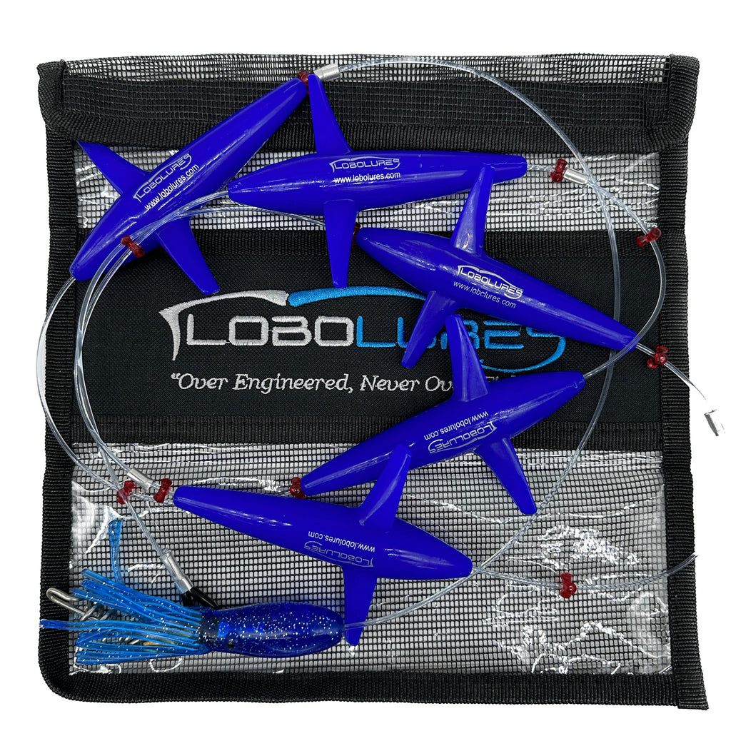 Lobo Lures #401 Prattling Tuna Teaser Bird Daisy Chain HD Aussie Style Corkscrew 750lb Swivel, Big game lures, tuna fishing tackle, Amazon Daisy Chain