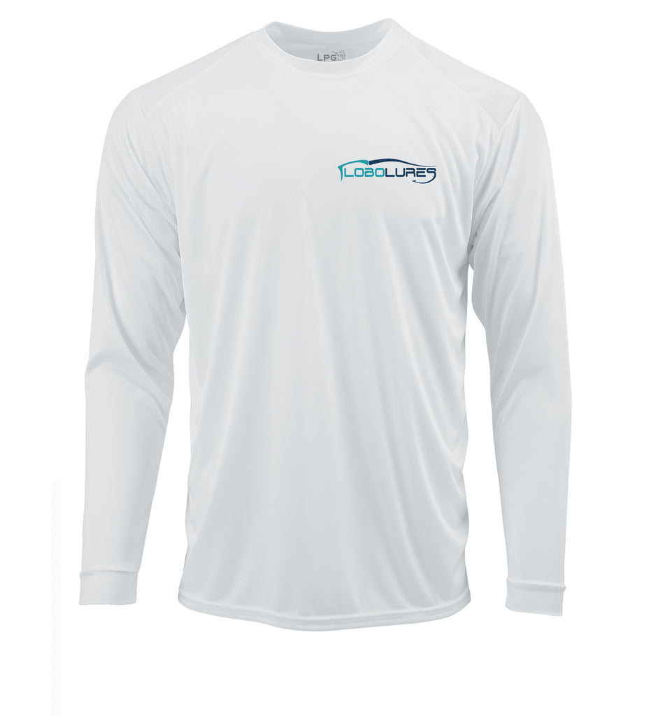 Lobo Lures Bully Dorado Lifestyle Fishing Long Sleeve Performance UPF50+ Dri-fit T-Shirt, HUK, Aftco, Fishing T-shirt, Southern Fin, Under Armor 