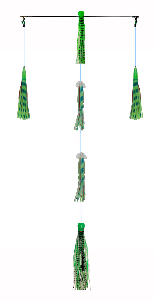 Lobo Lures #311 Super Glow Skipjack Hybrid UV  18" Titanium Spreader Bar Chain, Sterling Tackle, Spreader Bars, Tuna Lures, Tuna Fishing, Bost Lures, Black Bart Lures, Chatter, Skipjack Hybrid, Squidnation, Pakula, LUMO LURES, LUMOLobo Lures #311 Super Glow Skipjack Hybrid UV  18" Titanium Spreader Bar Chain, Sterling Tackle, Spreader Bars, Tuna Lures, Tuna Fishing, Bost Lures, Black Bart Lures, Chatter, Skipjack Hybrid, Squidnation, Pakula, LUMO LURES, LUMO, Squid Nation, Flippy Floppy