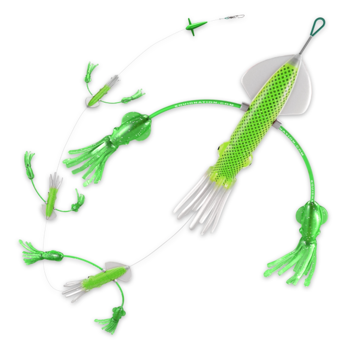 lobo-sportfishing - SquidNation Flippy Floppy Thing Tuna Marlin Magnet Daisy Chain - Squid Nation - 