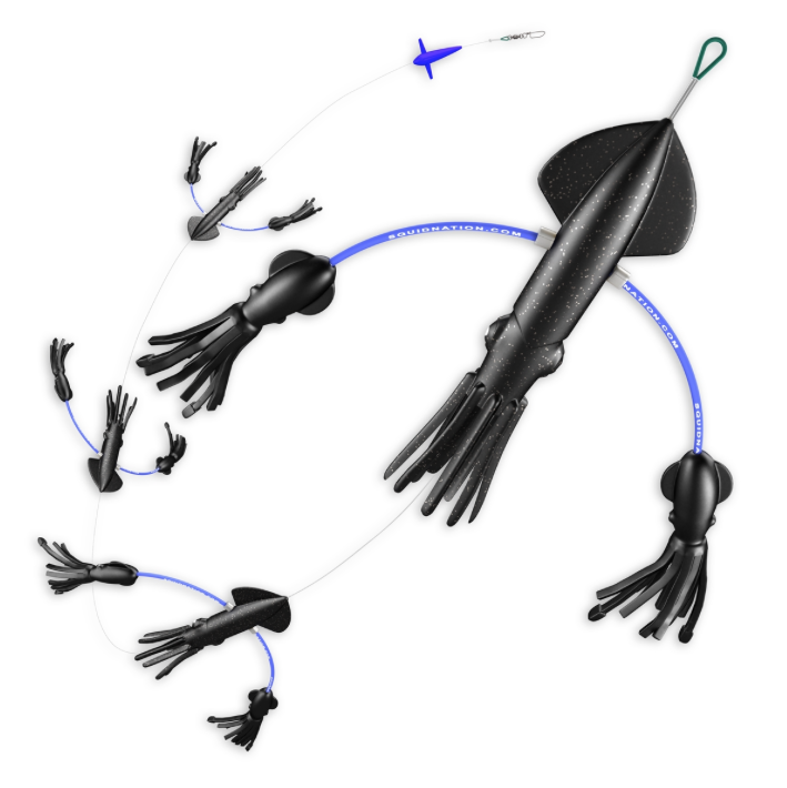 lobo-sportfishing - SquidNation Flippy Floppy Thing Tuna Marlin Magnet Daisy Chain - Squid Nation - 