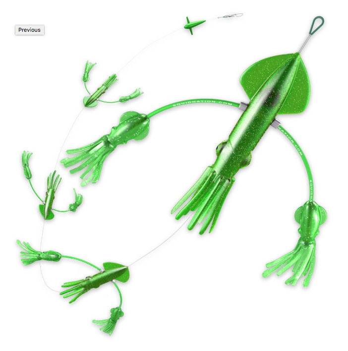 lobo-sportfishing - SquidNation Flippy Floppy Thing Tuna Marlin Magnet Daisy Chain - Squid Nation - 