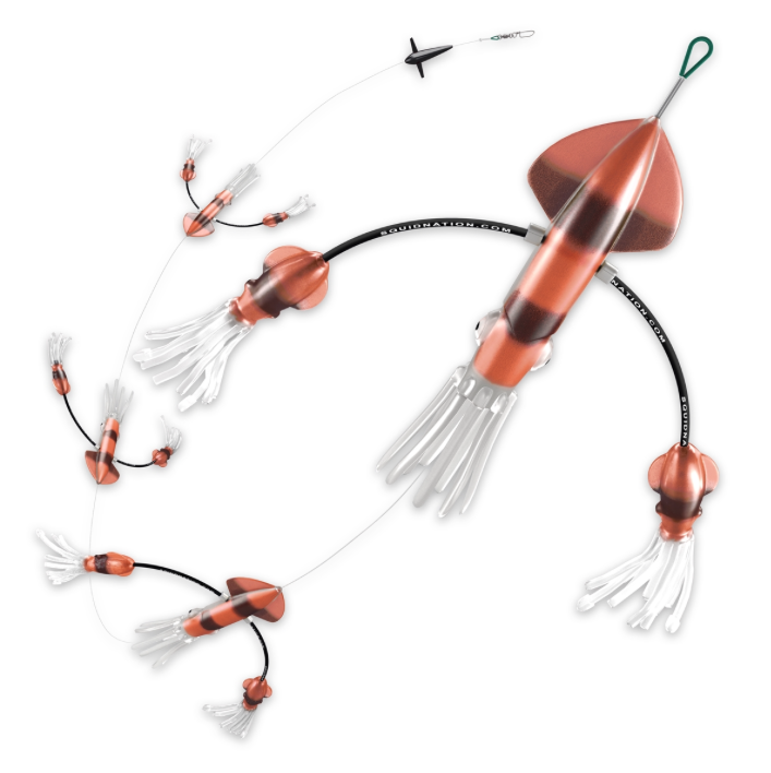 lobo-sportfishing - SquidNation Flippy Floppy Thing Tuna Marlin Magnet Daisy Chain - Squid Nation - 