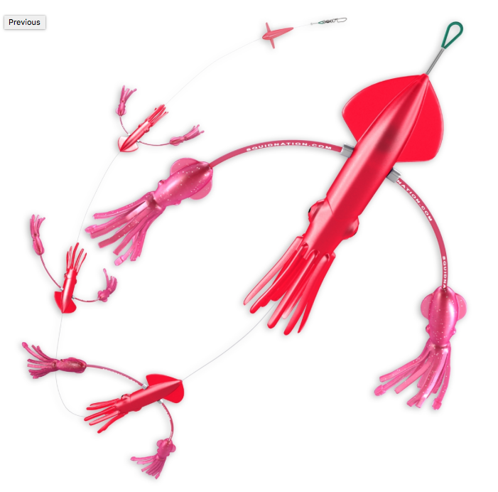lobo-sportfishing - SquidNation Flippy Floppy Thing Tuna Marlin Magnet Daisy Chain - Squid Nation - 