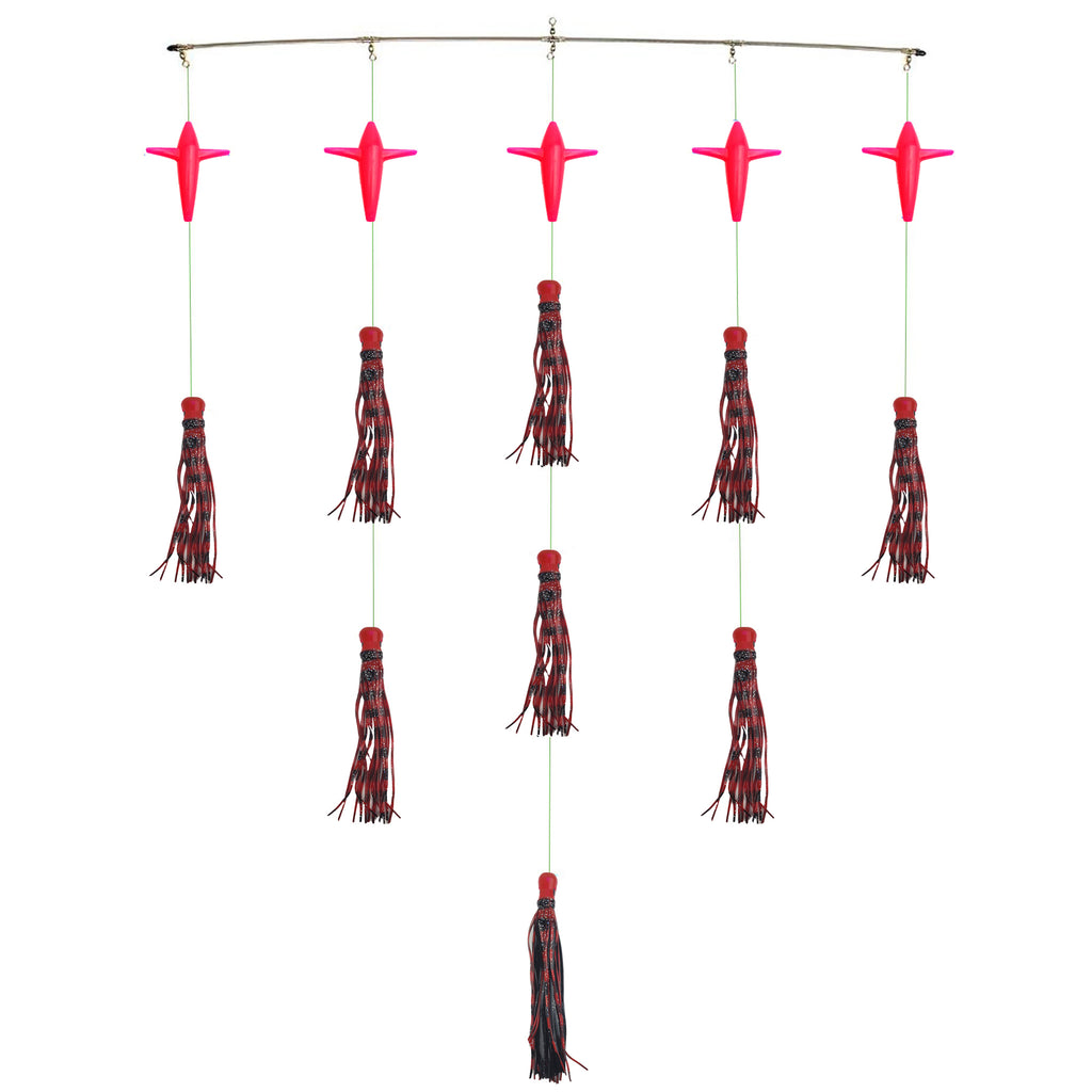lobo-sportfishing - Lobo Lures 36" Skipjack UV Hybrid Red Devil Splash Spreader Bar - Lobo Lures - Spreader Bars