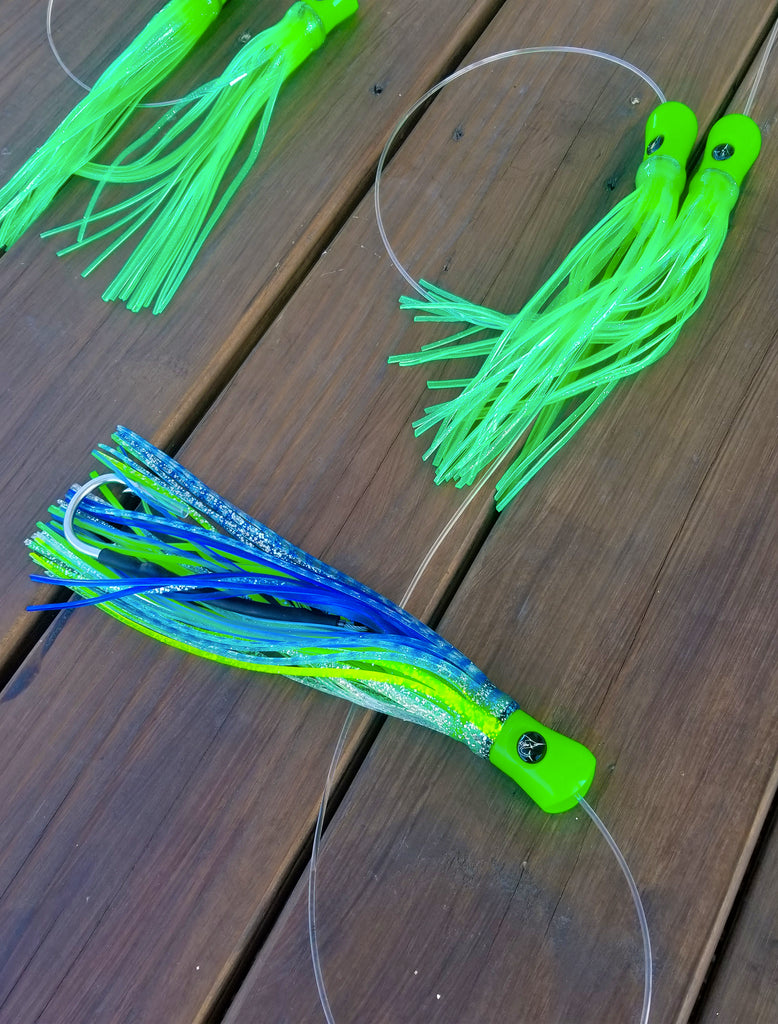 lobo-sportfishing - Lobo Lures 36" Skipjack UV Hybrid Green Machine Splash Spreader Bar - Lobo Lures - Spreader Bars