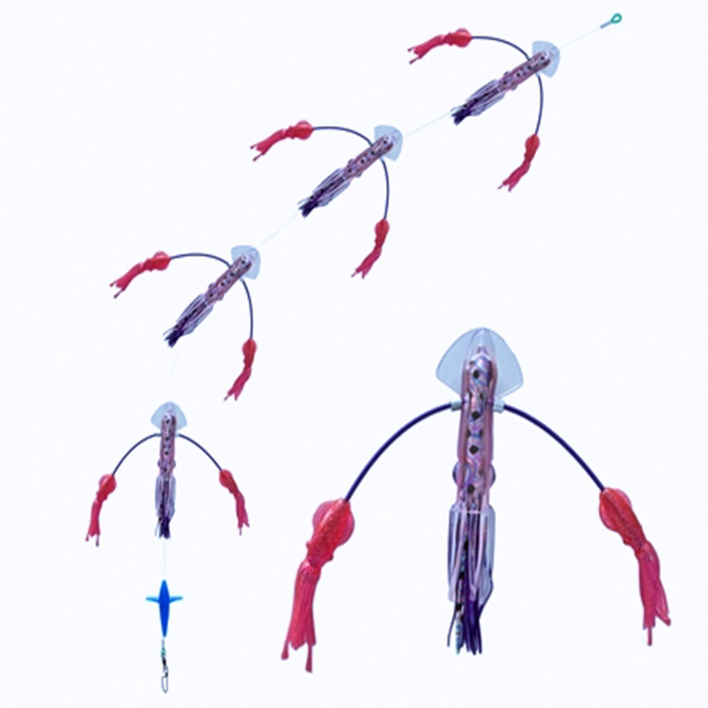 lobo-sportfishing - SquidNation Long Tail Flippy Floppy Thing Tuna Marlin Magnet - SquidNation - 