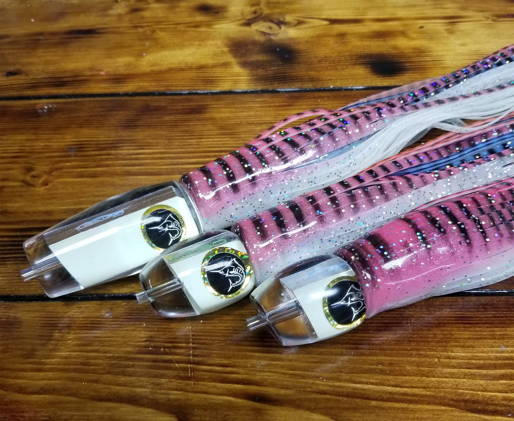 Lobo Lures Super GLow  Trolling Lure Kit  Big Game Fishing Bigeye Tuna Lure, Tuna Lures, Marlin Lures, Big Game Lures Mahi Mahi Lure, Black Marlin Lures, australia Lures, Costa Rica Lures, Hawaii Lures