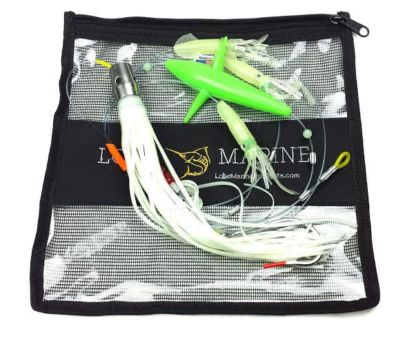 lobo-sportfishing - Lobo Lures #203 Wahoo-Pro Night Glow B2 Bigeye Daisy Chain - Lobo Marine Products LLC. - Daisy Chains