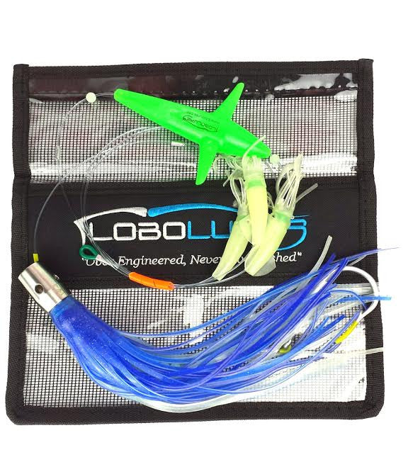 lobo-sportfishing - Lobo Lures #203 Wahoo-Pro Night Glow B2 Bigeye Daisy Chain - Lobo Marine Products LLC. - Daisy Chains