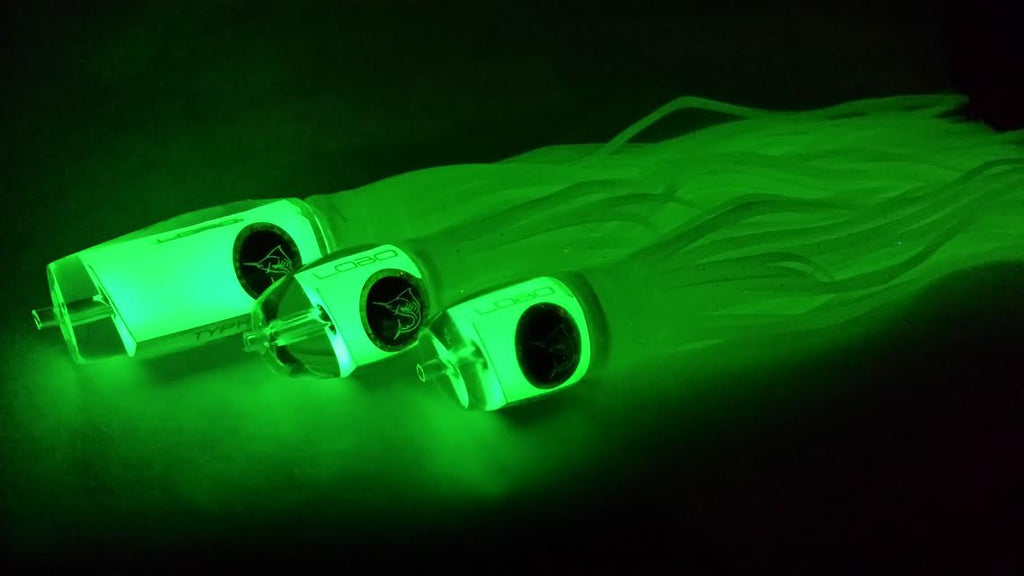 Lobo Lures Super GLow  Trolling Lure Kit  Big Game Fishing Bigeye Tuna Lure, Tuna Lures, Marlin Lures, Big Game Lures Mahi Mahi Lure, Black Marlin Lures, australia Lures, Costa Rica Lures, Hawaii Lures
